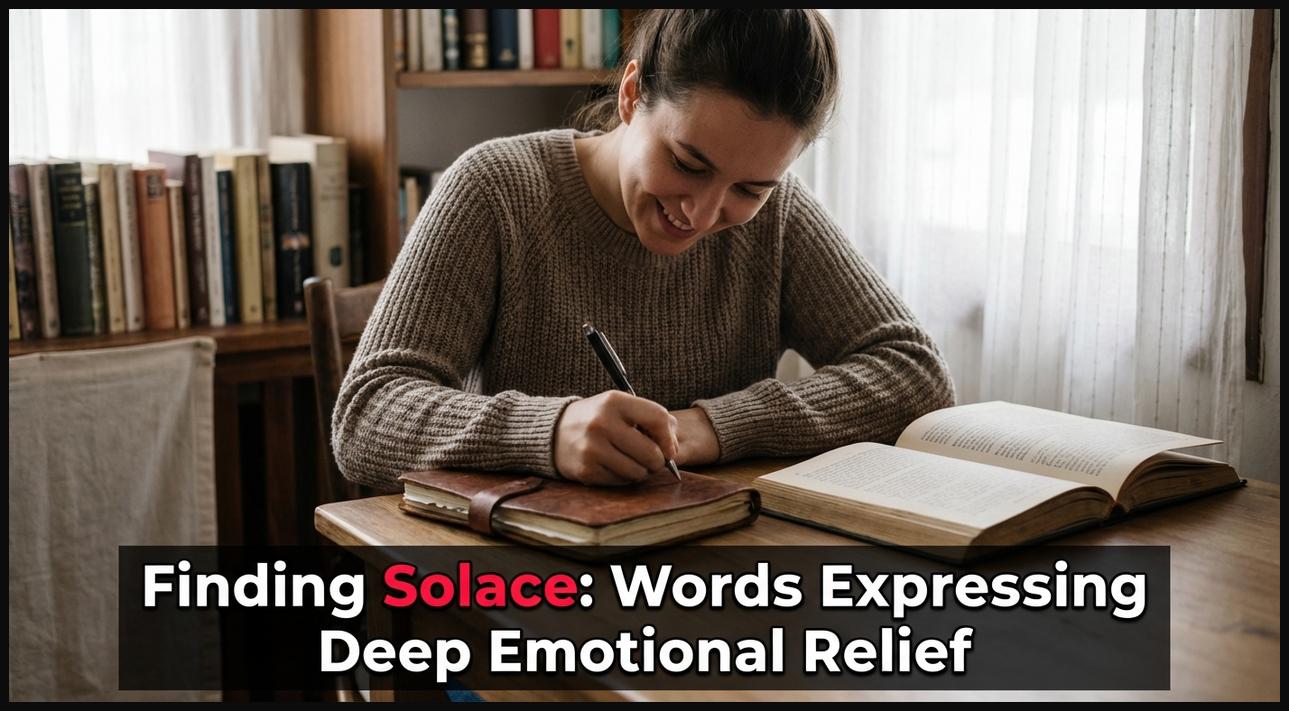 A person reading a book or writing in a journal, finding solace and emotional relief through words.
