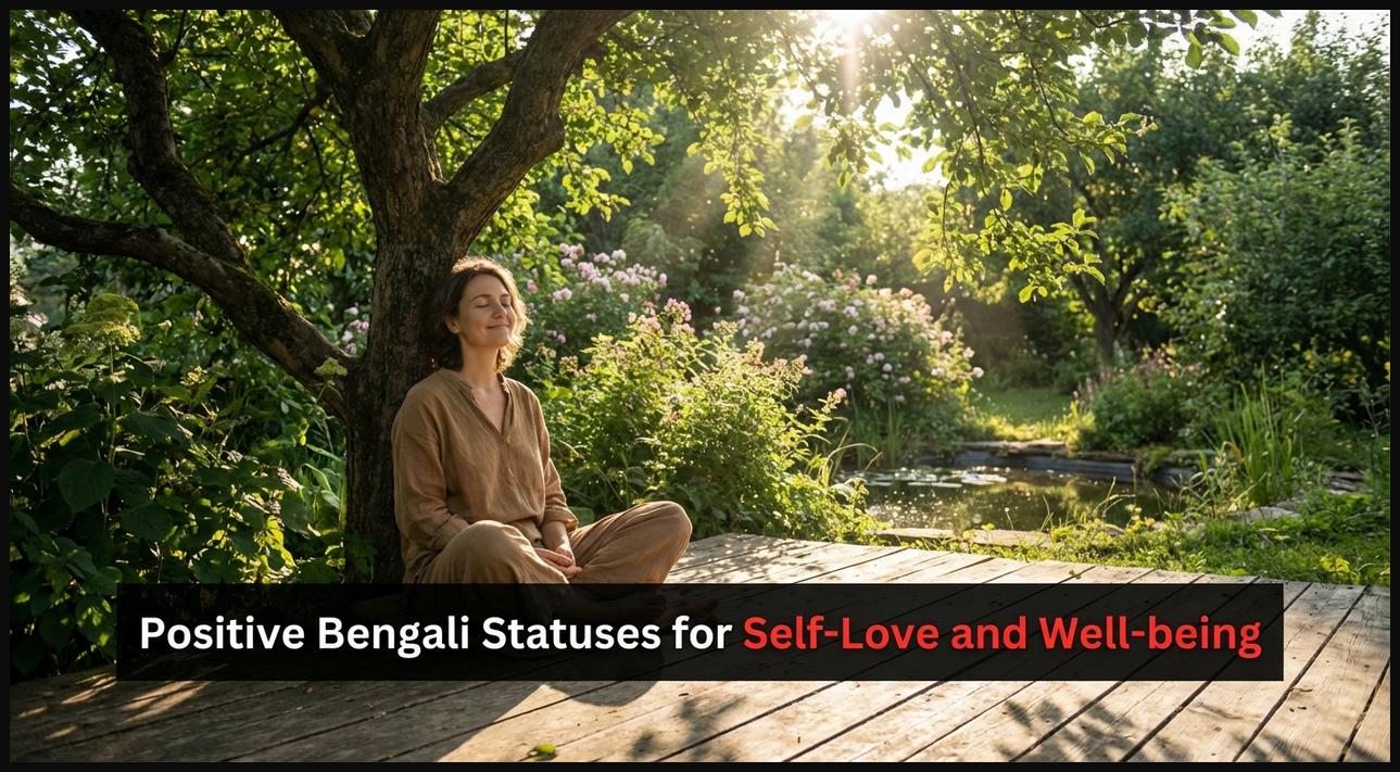 A person meditating peacefully in a serene natural environment, radiating self-love, positivity, and inner calm.