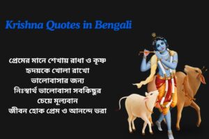 Beautiful Radha Krishna Quotes In Bengali