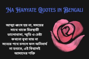 Na Hanyate Quotes in Bengali_