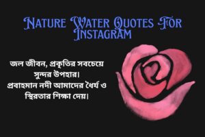 Nature Water Quotes For Instagram