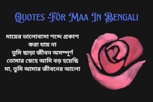 Quotes For Maa In Bengali