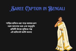 Saree Photo Caption In Bengali