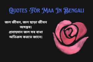 Water Quotes In Bengali