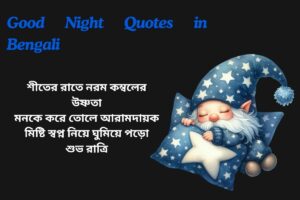 Winter Good Night Quotes In Bengali